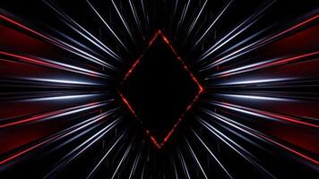 Light Blue with Red Rhombus Tunnel Background VJ Loop video