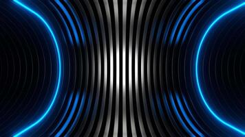Red and Blue Neon Oval Side Tunnel Background VJ Loop video