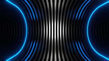 Red and Blue Neon Oval Side Tunnel Background VJ Loop video