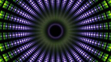 Lime and Light Purple Inside Sci-Fi Pipe Background VJ Loop video
