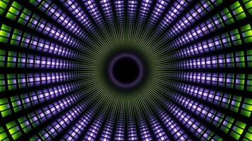 Lime and Light Purple Inside Sci-Fi Pipe Background VJ Loop video