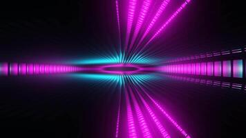 Cyan and Pink Sci-Fi Blinded Ellipse Tunnel Background VJ Loop video