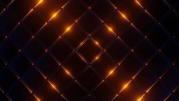 Blue and Orange Moving Square Abstraction Background VJ Loop video