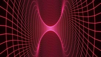 Red Sci-Fi Space Web Background VJ Loop video