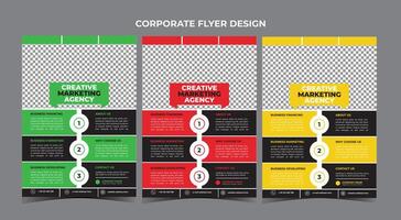 plantilla de diseño de volante de negocios vector