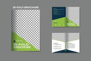 Corporate Bifold Brochure Design Template vector