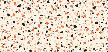 Terrazzo ceramic tile pattern of marble mosaic vector