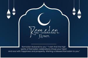 Ramadan Kareem Social Media Banner Deisgn vector