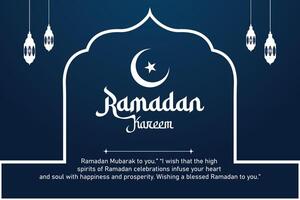 Ramadan Kareem Social Media Banner Deisgn vector