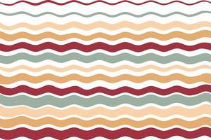 Seamless background with colorful waves. Seamless wavy retro pattern in 60s-70s style. Vintage wallpaper with striped wave texture.Vector illustration. vector