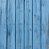 AI generated Texture of Wood blue panel for background. AI photo