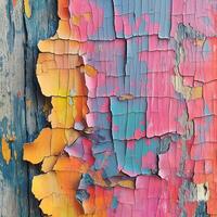 AI generated Peeling paint texture abstract. AI photo