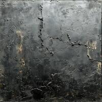 AI generated Dark grey concrete grunge texture background. Ai photo