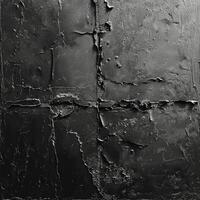 AI generated Dark grey concrete grunge texture background. Ai photo