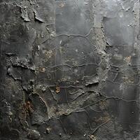 AI generated Dark grey concrete grunge texture background. Ai photo