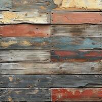 AI generated High resolution old wooden wall texture. Ai photo