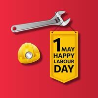 Happy Labor Day banner. Template for design. Vector illustration.