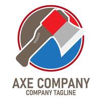 Sharp Axe Base Logo Editable Vector