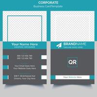 Corporate Business Card Template Design vector