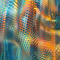AI generated Close up image of an abstract pattern, in the style of ray tracing photo