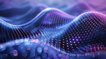 AI generated Abstract wave background, futuristic digital wave background photo
