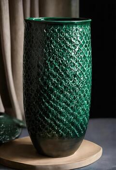 ai generado antiguo Clásico arcilla maceta con un hermosa modelo. ai generativo foto