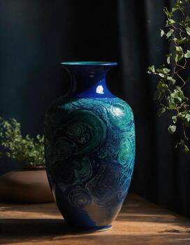 ai generado antiguo Clásico arcilla maceta con un hermosa modelo. ai generativo foto