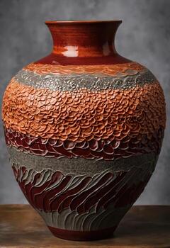 ai generado antiguo Clásico arcilla maceta con un hermosa modelo. ai generativo foto