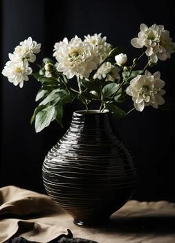 ai generado antiguo Clásico arcilla maceta con un hermosa modelo. ai generativo foto