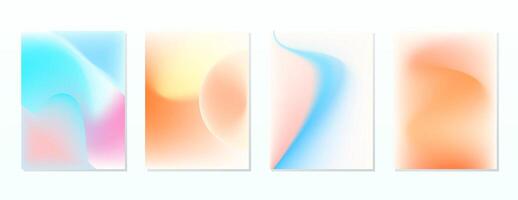 SET SOFT GRADIENT LIQUID COLOR. POSTER BACKGORUND DESIGN VECTOR TEMPLATE GOOD FOR POSTER, WALLPAPER, COVER, FRAME, FLYER, SOCIAL MEDIA, GREETING CARD