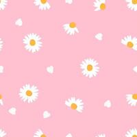 Cute hand drawn spring summer flower bees honey Bright pattern fabric cloth wallpaper wrap paper. vector