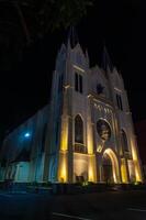 kayutangan Iglesia de el sagrado corazón de Jesús Cristo en malang, este Java - Indonesia foto