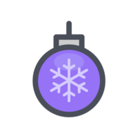 Snowflake Ball color icon for Christmas decoration. png