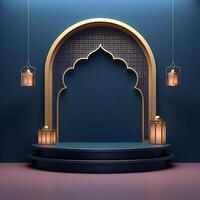 AI generated Premium Vector Islamic 3d prodiam photo