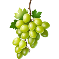 ai gerado realista verde uva. ai generativo png