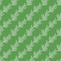 Seamless christmas tree pattern. New year background. Doodle illustration with christmas tree vector