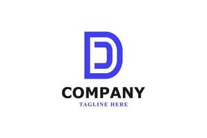letter d and c monogram modern minimal logo vector