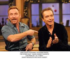 2001   . THE OTHER HALF,   DAVID CASSIDY COHOSTS.LOS ANGELES, CA. 112801. DANNY BONADUCE AND DAVID CASSIDY photo