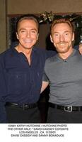 2001   . THE OTHER HALF,   DAVID CASSIDY COHOSTS.LOS ANGELES, CA. 112801.DAVID CASSIDY AND DANNY BONADUCE photo