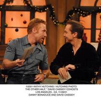 2001   . THE OTHER HALF,   DAVID CASSIDY COHOSTS.LOS ANGELES, CA. 112801. DANNY BONADUCE AND DAVID CASSIDY photo