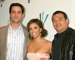 Danny Pino Eva Longoria Carlos Mencia ALMA Nomination Announcements Penisula Hotel Beverly Hills, CA April 4, 2006 photo