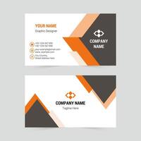 Modern company business card template vector