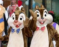 Chip and Dale Disney Store Hollywood Blvd Disney 50th Anniv Special Recongition from Hollywood Trust Los Angeles, CA July 14, 2005 photo