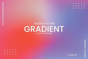Modern Pattern Gradient Purple and Red vector