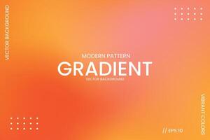 Modern Pattern Gradient Orange and Red vector