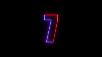 Digital countdown timer video