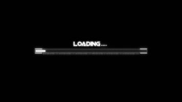 Digital loading bar video