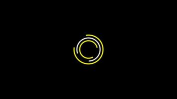 Circle loading bar loop video