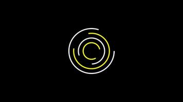cercle chargement bar Animé 4k video