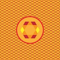Orange Diamond Pattern Background vector